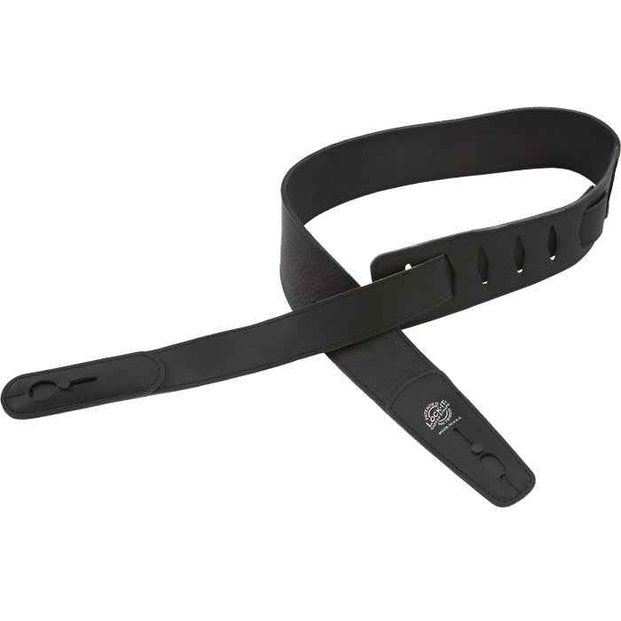 LOCK IT 2.75" LEATHER BLACK Guitar Strap