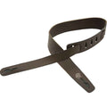 LOCK IT 2.75" LEATHER CHOCOLATE BRO Guitar Strap
