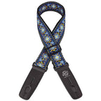 LOCK-IT 2" Retro Blue Chill Guitar Strap
