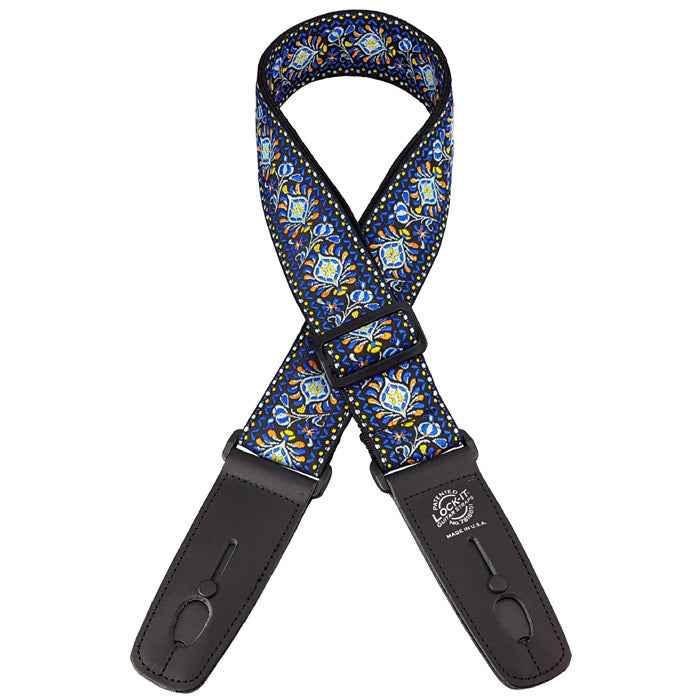 LOCK IT 2" RETRO BLUE CHILL Guitar Strap