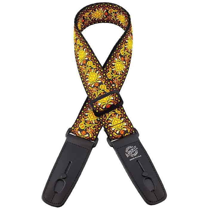 LOCK IT 2" RETRO LEMON CHILL Guitar Strap
