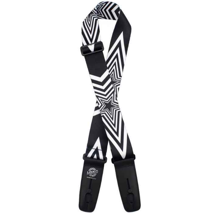 LOCK-IT 2" PLUSH POLY BIG STAR Guitar Strap