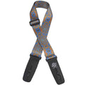 LOCK-IT 2" PSYCHEDELIC ORANGE BLUE Guitar Strap