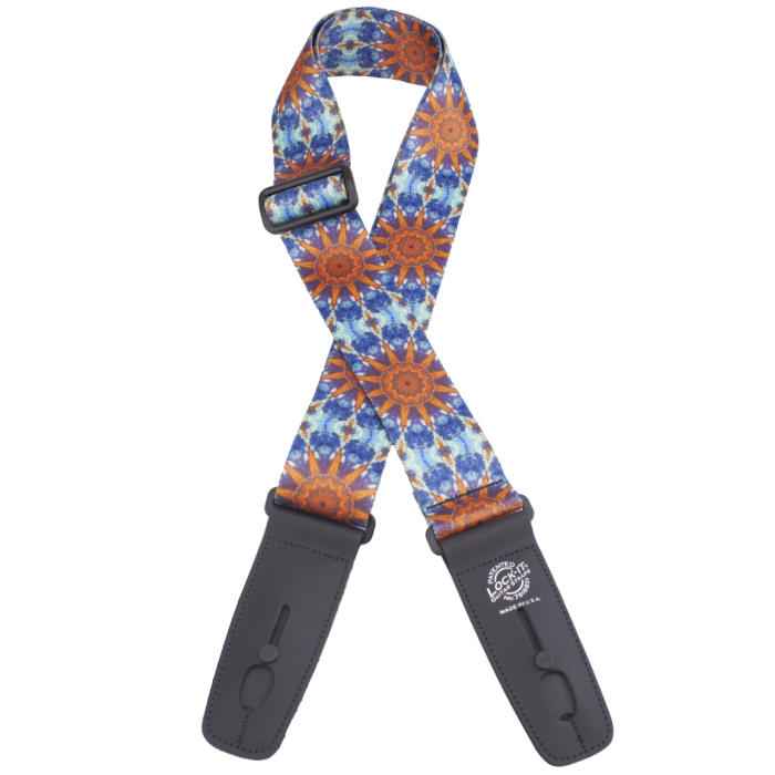 LOCK-IT 2" PSYCHEDELIC SUNBURST Guitar Strap