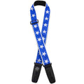 LOCK-IT 2" ROCK JAQUARD BLUE STAR Guitar Strap