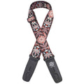 LOCK-IT 2" DESIGNER VINTAGE BLACK FLORAL Guitar Strap
