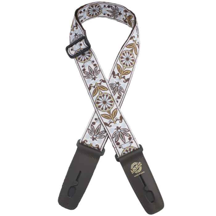 LOCK-IT 2" DESIGNER VINTAGE BROWN Guitar Strap