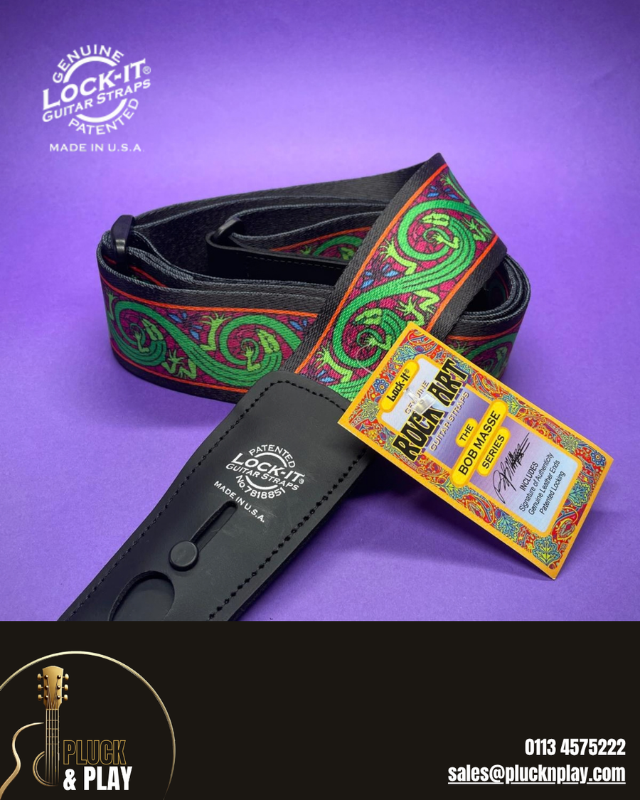 LOCK-IT Guitar Straps: Built-In Locks, Bold Designs and Nothing to Fit