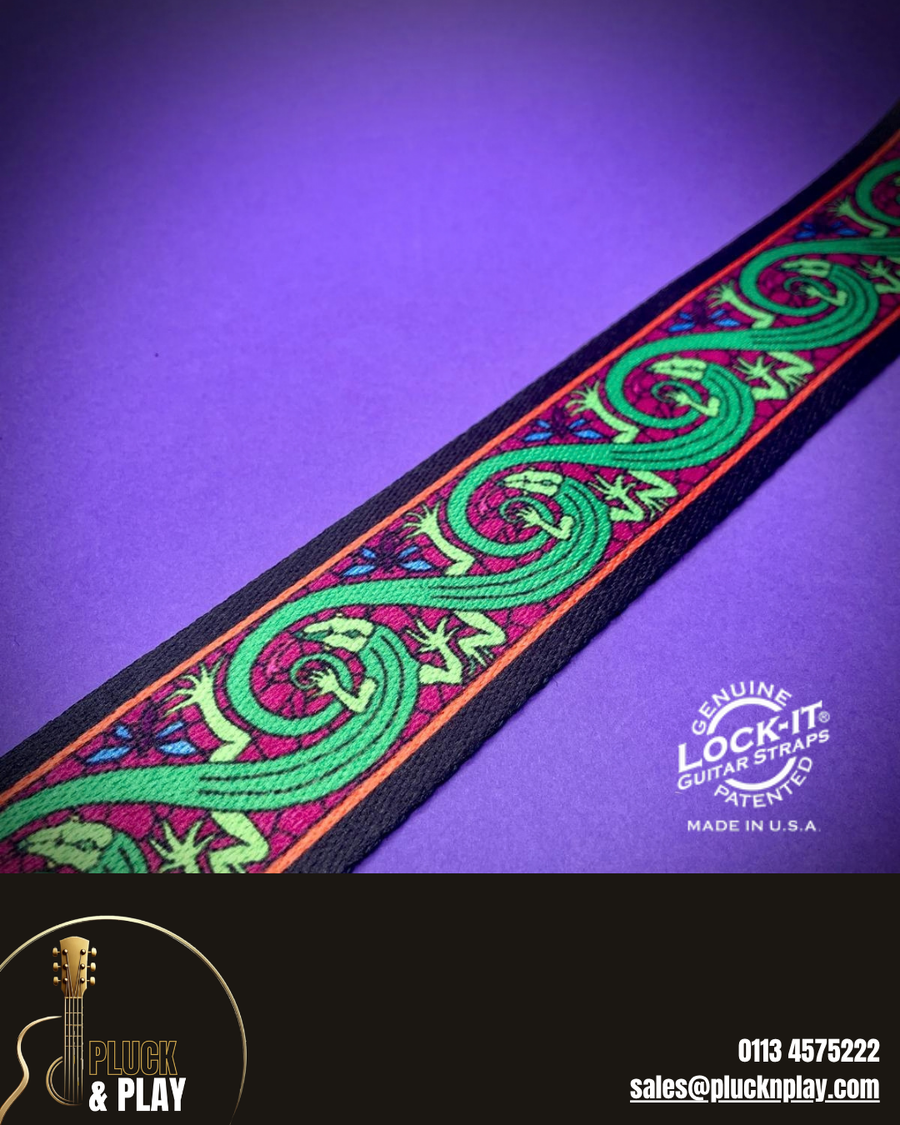 LOCK-IT Guitar Straps: Built-In Locks, Bold Designs and Nothing to Fit