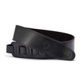 ISUZI LP-202BK Leather 2.5 inch top with suede leather backing & Black stitch
