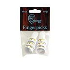 D'Andrea Medium Finger Picks - WHITE - 6PC
