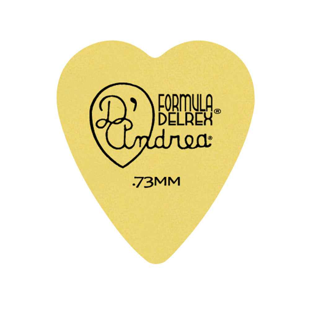 D'Andrea Plectrums, 323 Yellow Delrex - Medium - 72PC