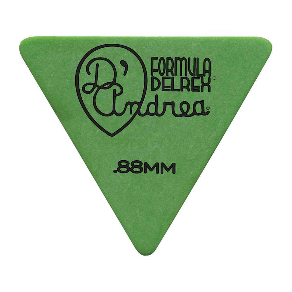 D'Andrea Plectrums, 355 Green Delrex - Medium-Heavy - 72PC