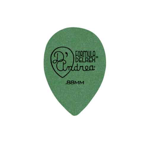 D'Andrea Plectrums, 358 Green Delrex - Medium-Heavy - 72PC