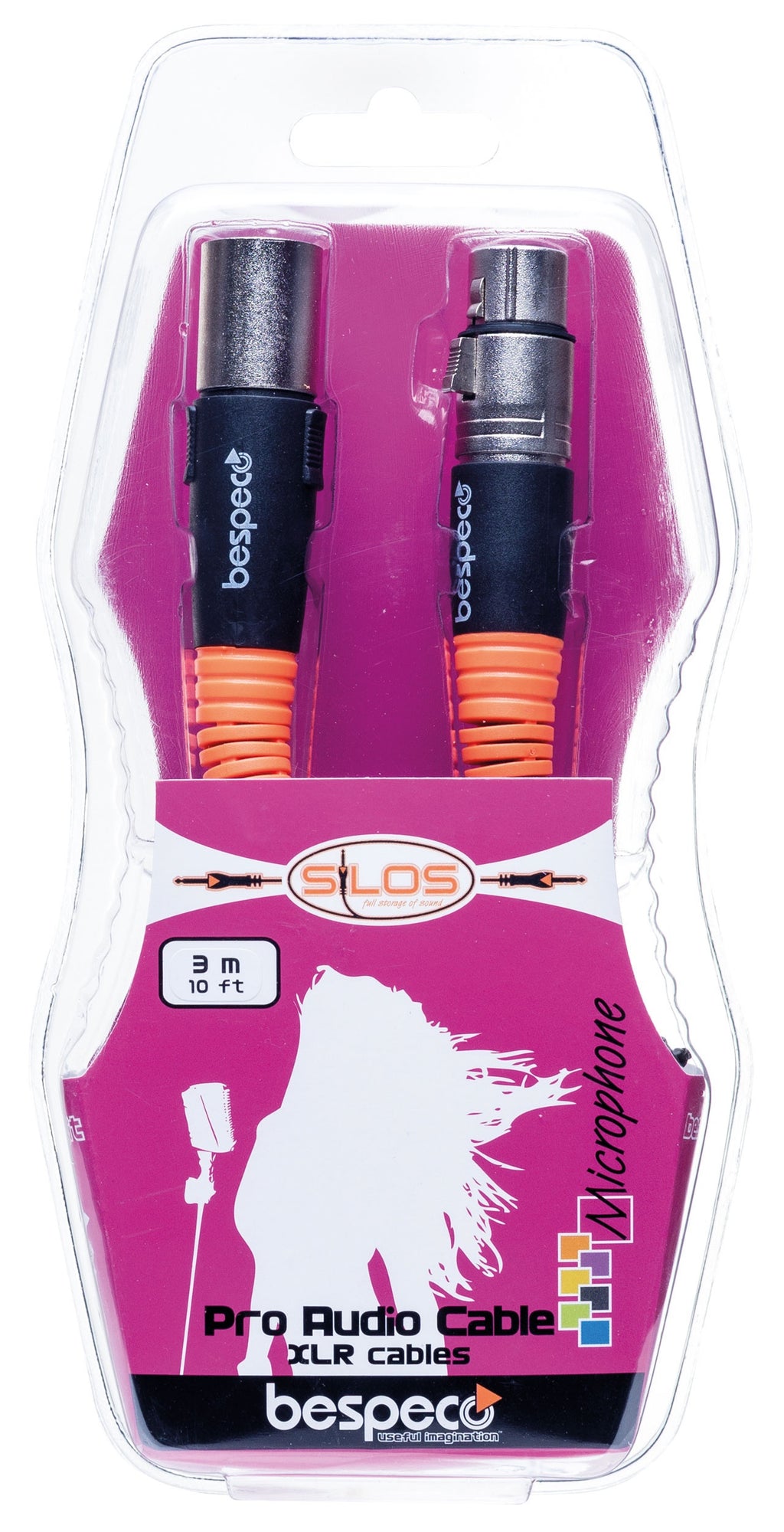 Bespeco SLFM300 3M Male Xlr to Female Xlr Lead, view 2