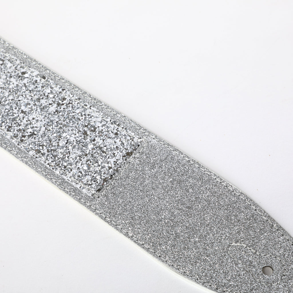 ISUZI SPK20 Silver Sparkle Guitar Strap