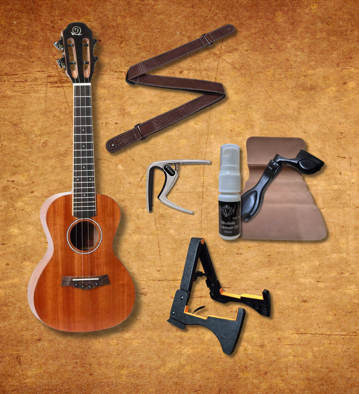 Snail DC-06A Solid Mahogany Uke Gift Set