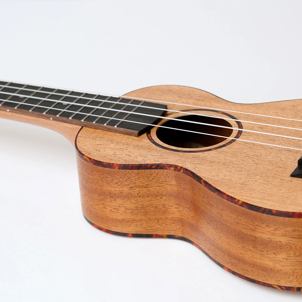 Snail UKS-212E Mahogany Soprano Ukulele with Ebony Finger board and Bridge, view 2