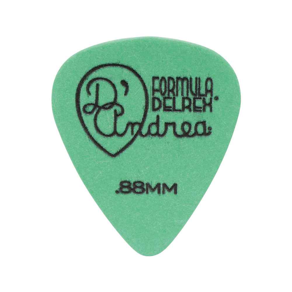 D'Andrea Plectrums, 351 Green Delrex - Medium-Heavy - 12PC TIN
