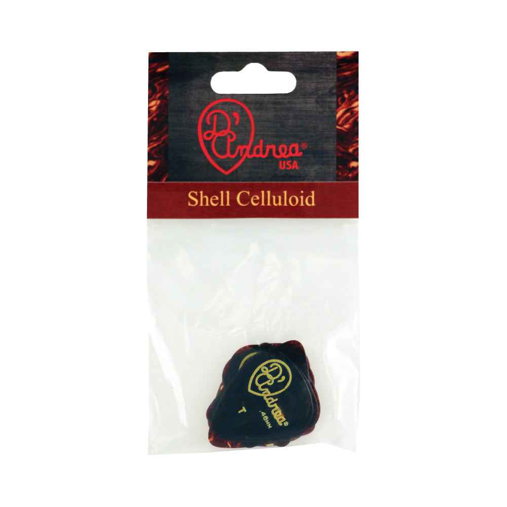D'Andrea 351 Shell Celluloid - Thin 0.46mm - 12PC