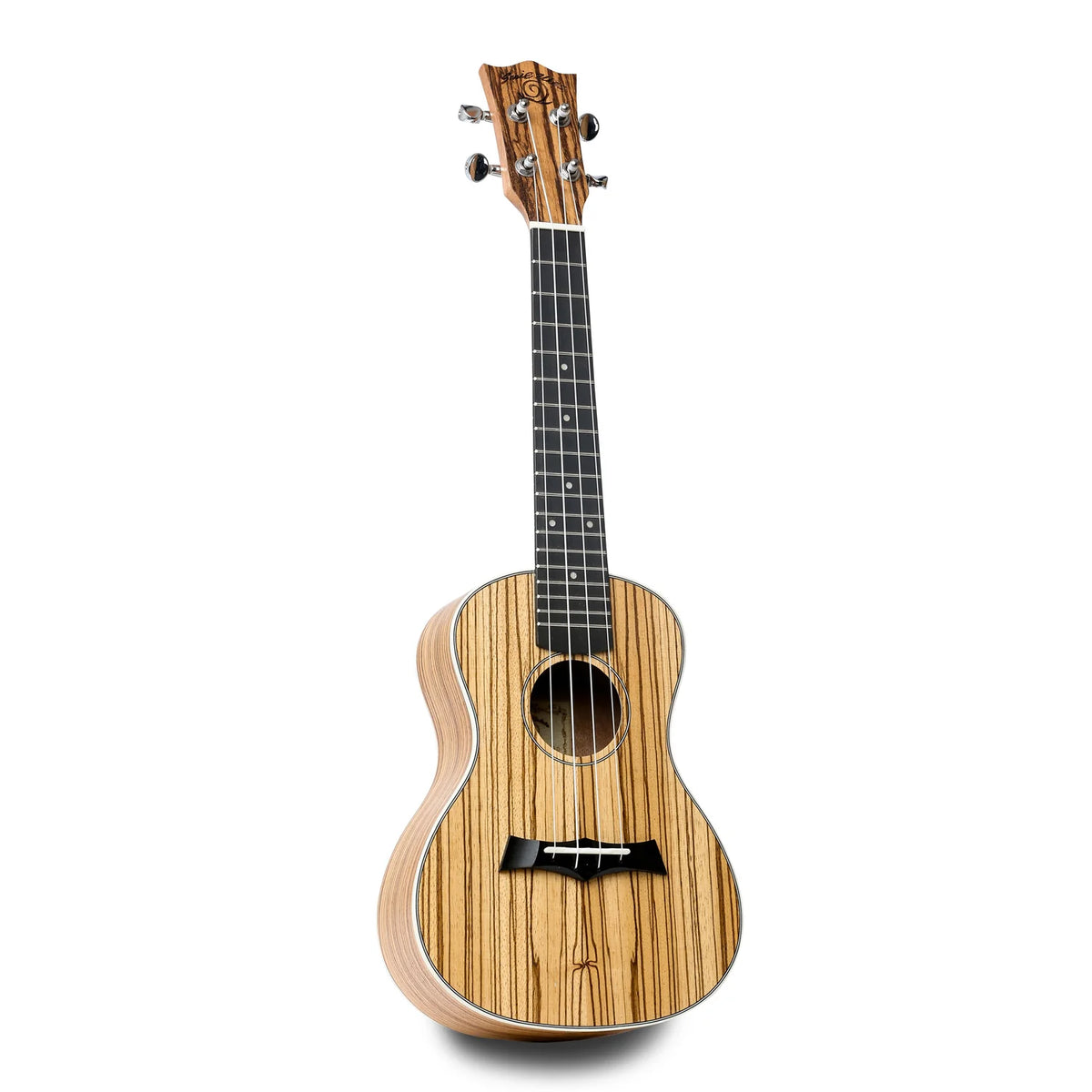 Snail UKC-480E Zebrawood Concert Ukulele with Ebony Fingerboard and bridge