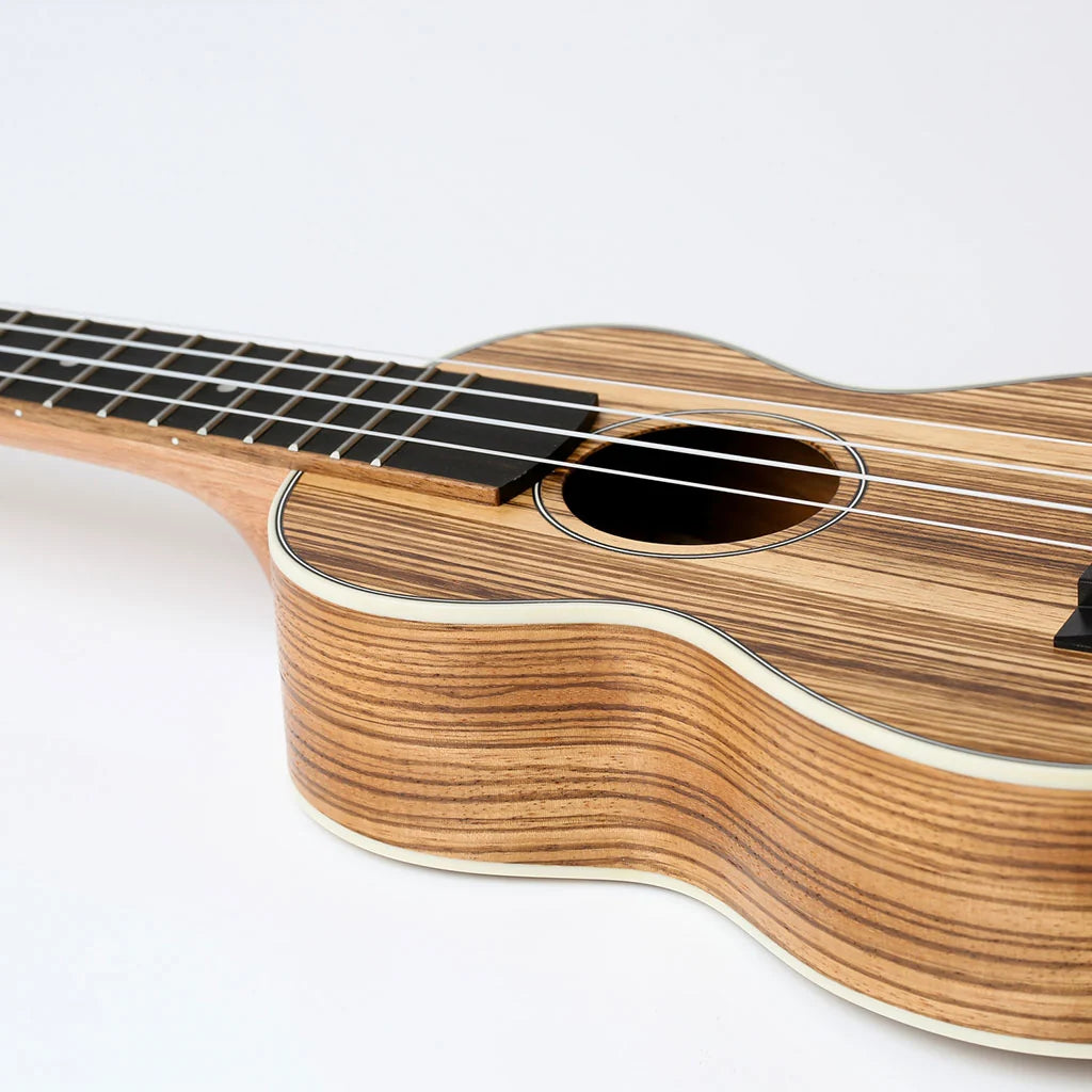 Snail UKS-215E Zebrawood Soprano Ukulele, view 2
