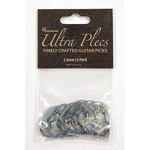 D'Andrea Plectrums, 351 Ultra Plec - Abalone 2.0mm - 6PC