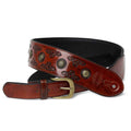ISUZI VPB20-2 Orange Leather Guitar Strap