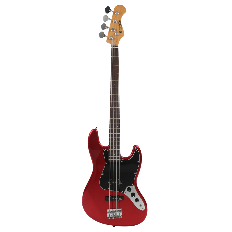 Prodipe JB80 RA CAR Bass, 4 Strings, Candy Red
