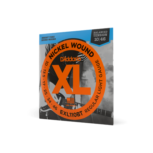 D'Addario 10-46 Regular Light Balanced Tension, XL Nickel Electric Guitar Strings