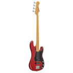 Prodipe PJ90 MA Alder TRD Bass, PB + JB Pickups, Flame Trans Red – view 2