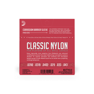 D'Addario Normal Tension, Classic Nylon Student Classical Guitar Strings