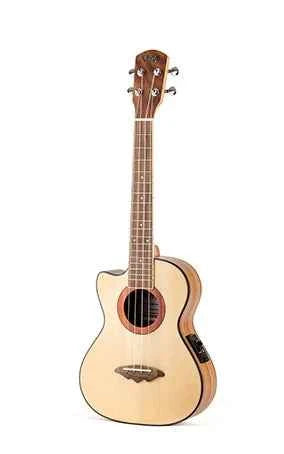 V-TAB CS-T50L Solid Spruce Cutaway Tenor Ukulele - Left-Handed